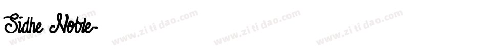Sidhe Noble字体转换